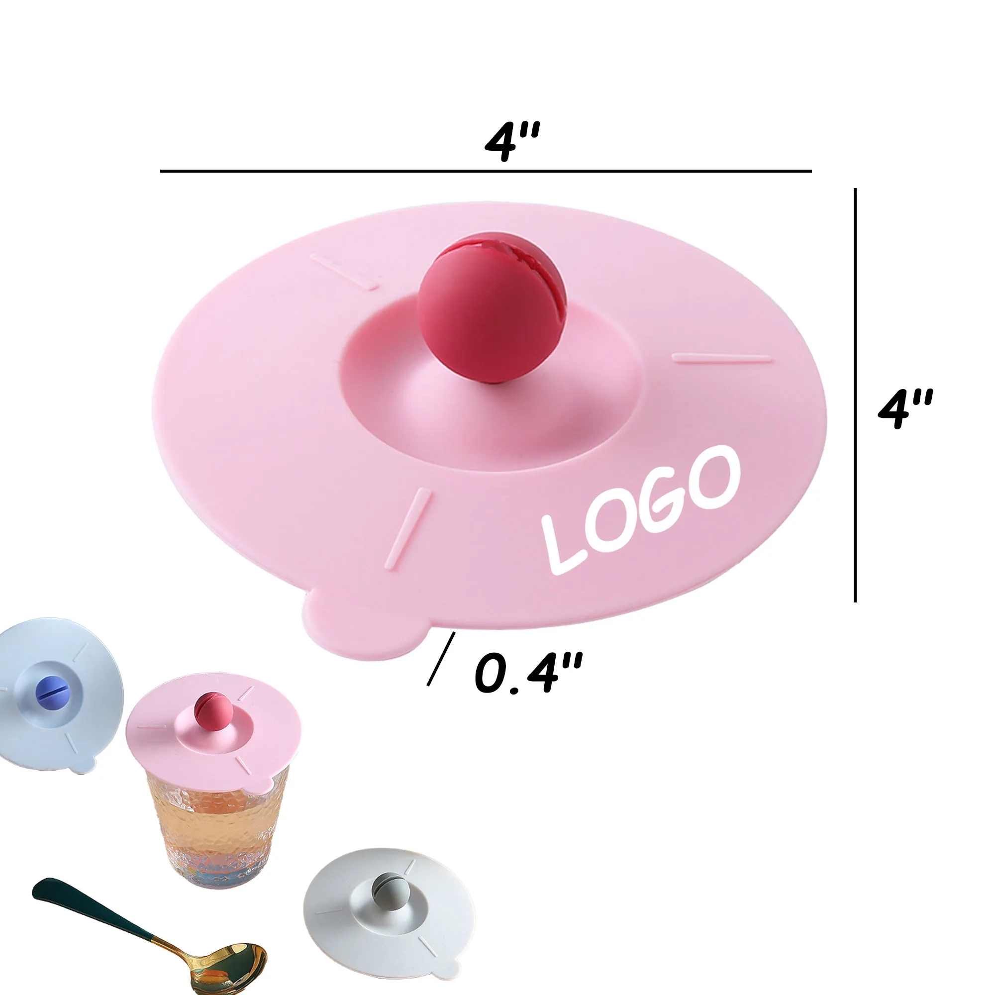 MOQ 10 Silicone Cup Cover Portable Universal 1