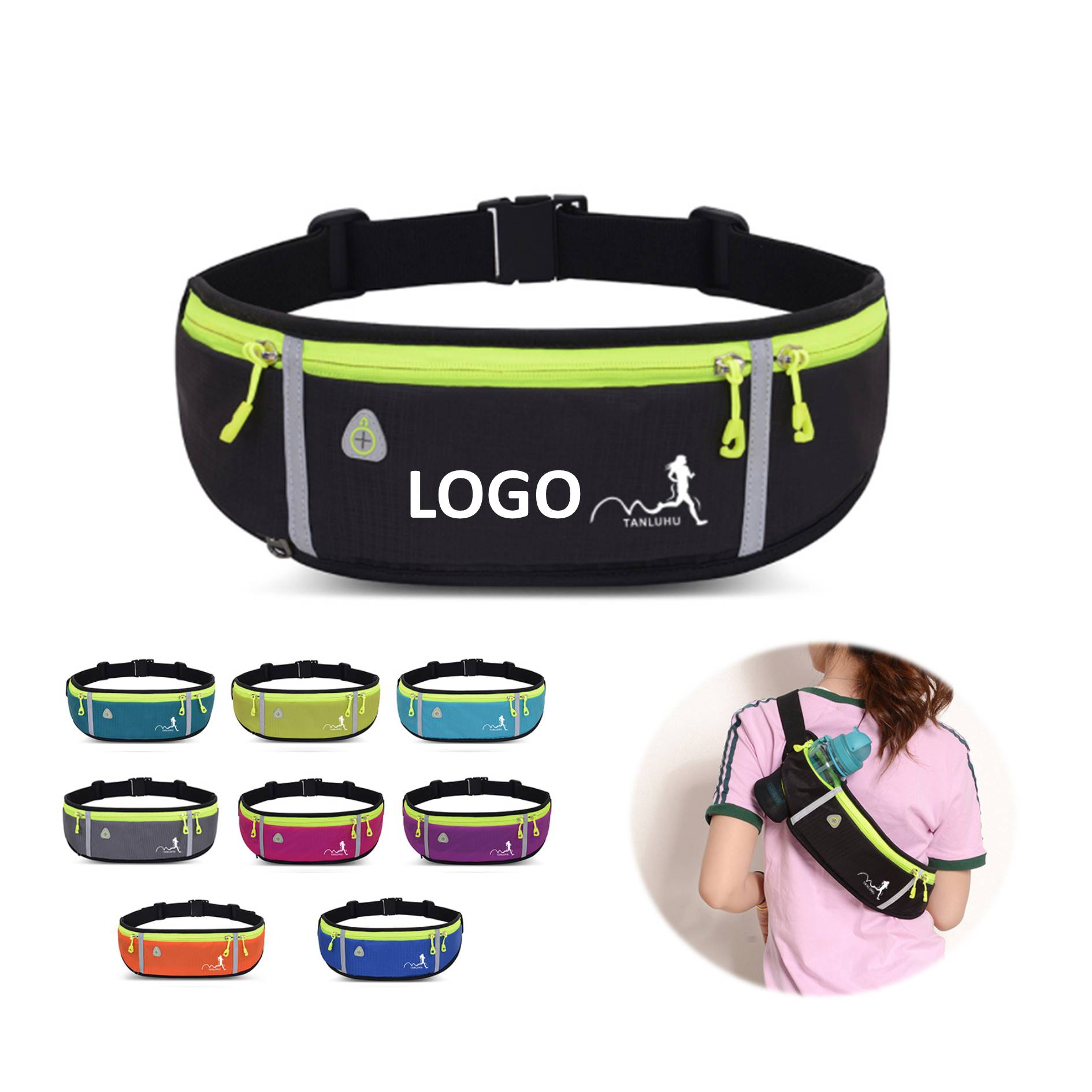 Reflective Outdoor Sports Running Belt Waist Bag 2
