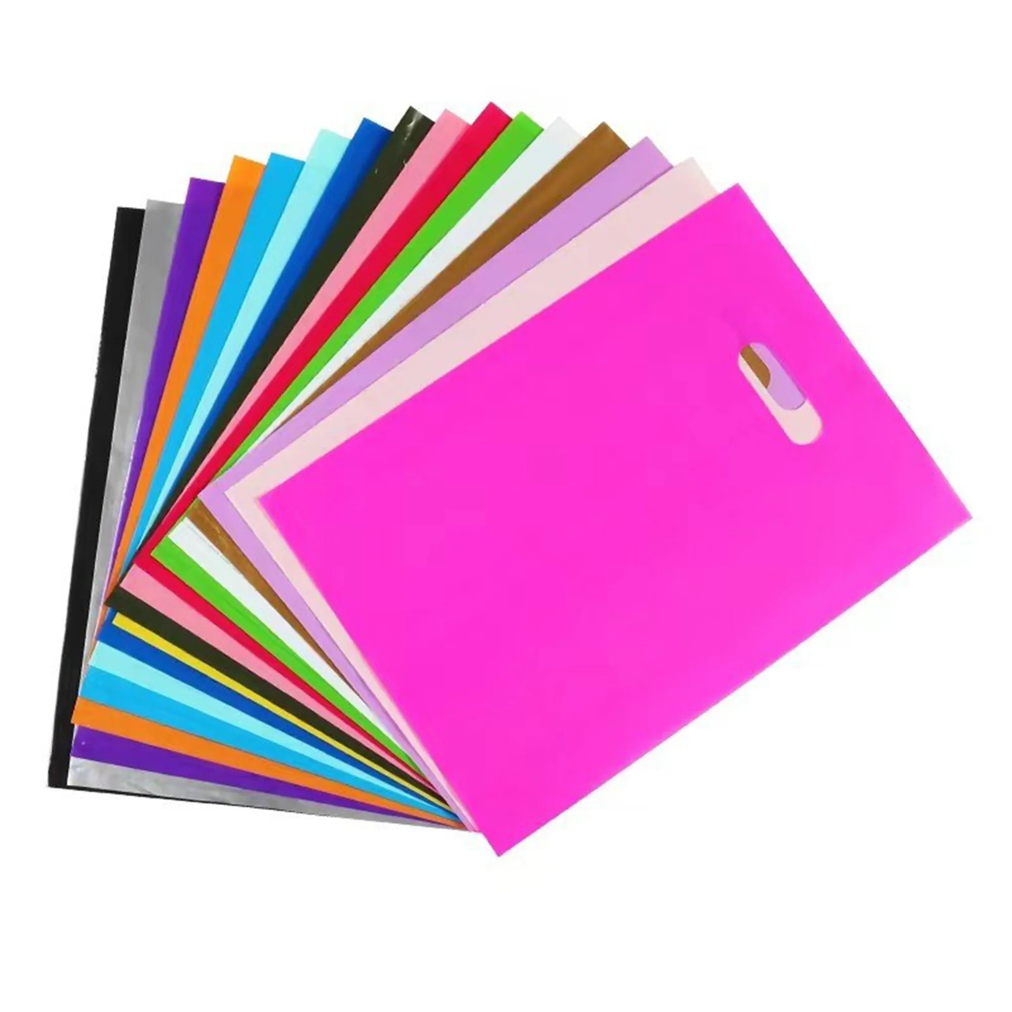 Die Cut Foldable Reinforced Plastic Bag MOQ500pcs 7