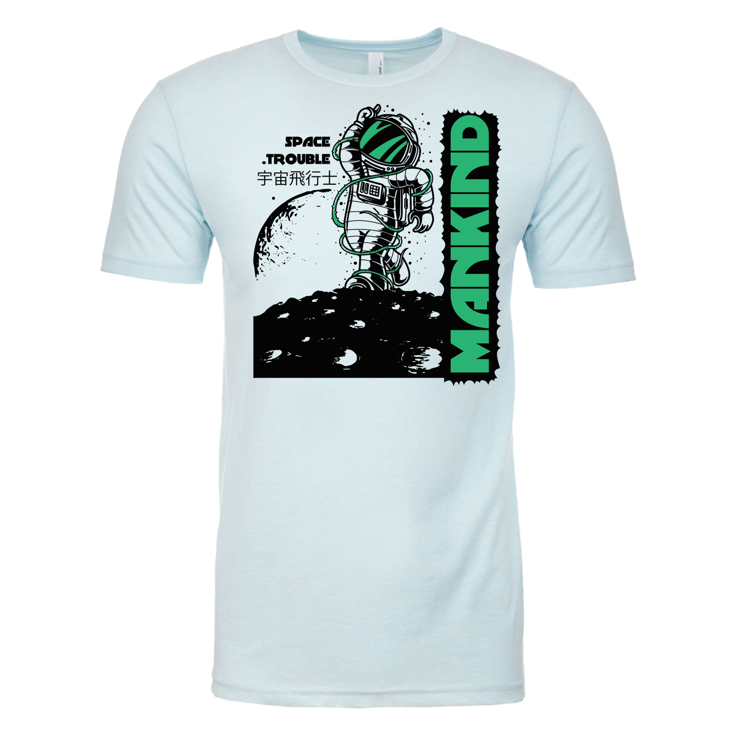 Next Level™ 4.3 oz. Poly/Cotton Blend T-Shirt (2 Color Imprint) 3