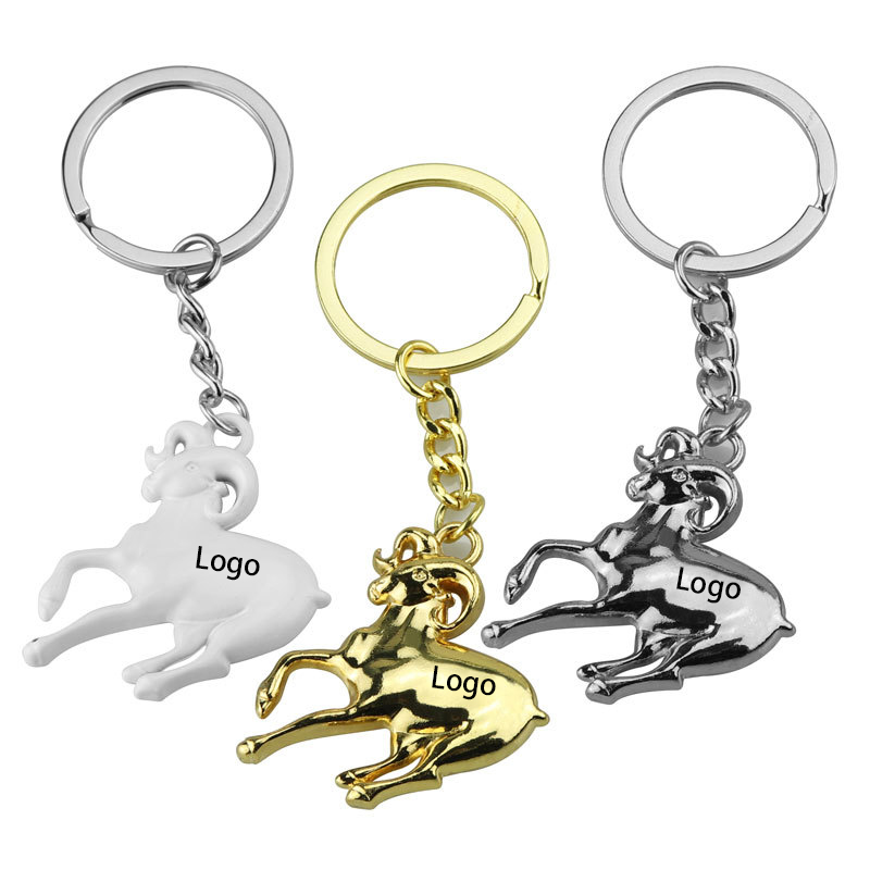 Creative Metal Goat Key Chain 3