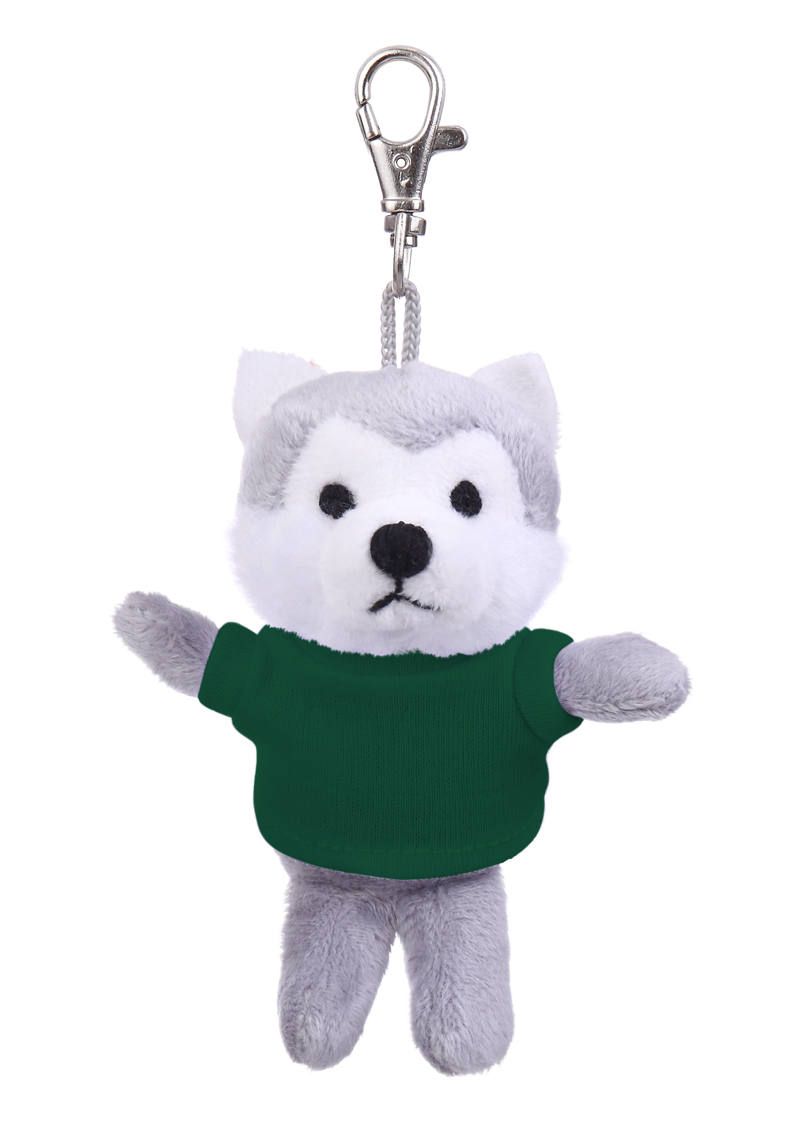 Soft Plush Wolf Keychain with Tee 9