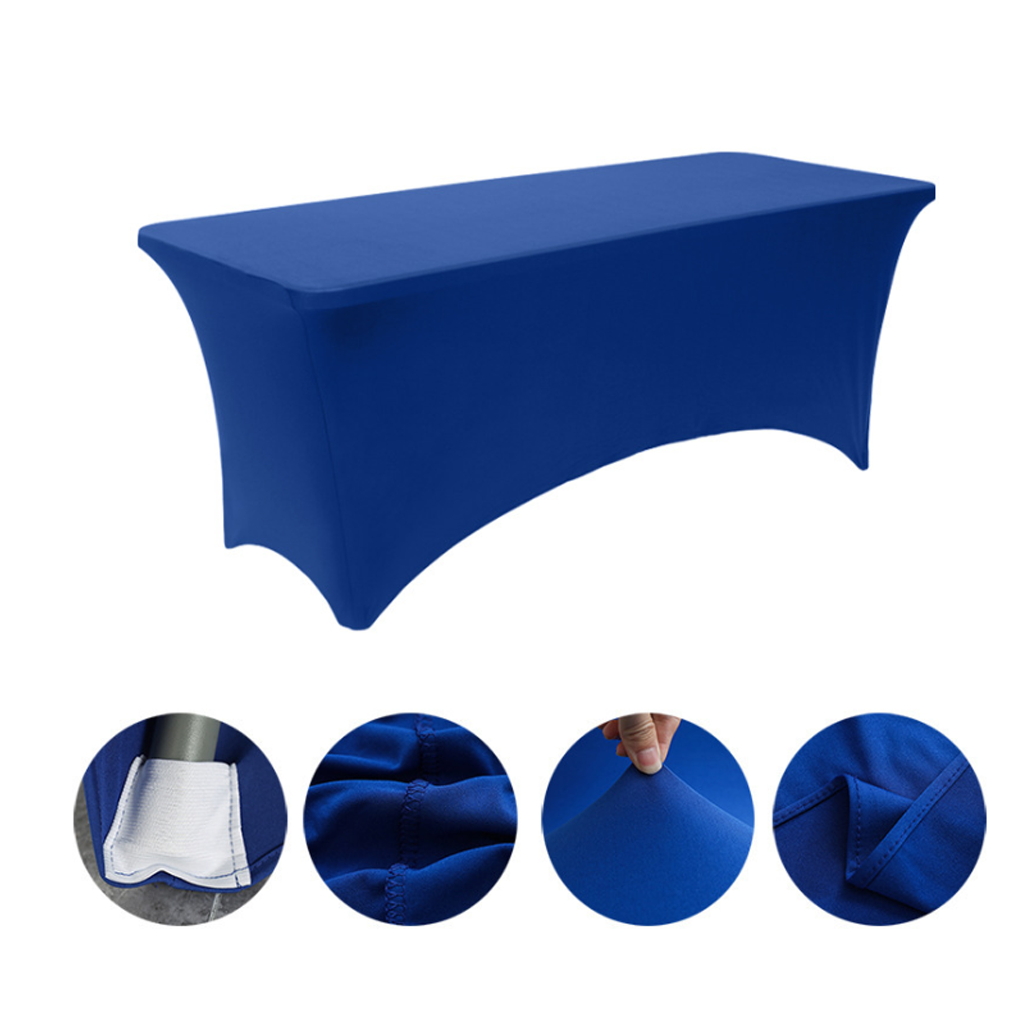 6ft Polyester Stretch Tablecloth 3