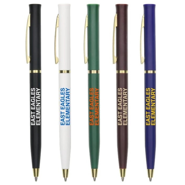 Gold Trim Twist Pen for Hotel 2