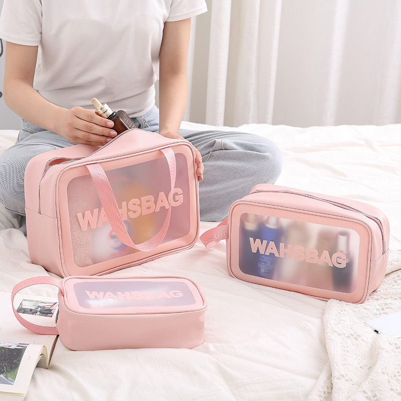 Waterproof, Transparent Cosmetic Bag Large Capacity Wash Bag 3