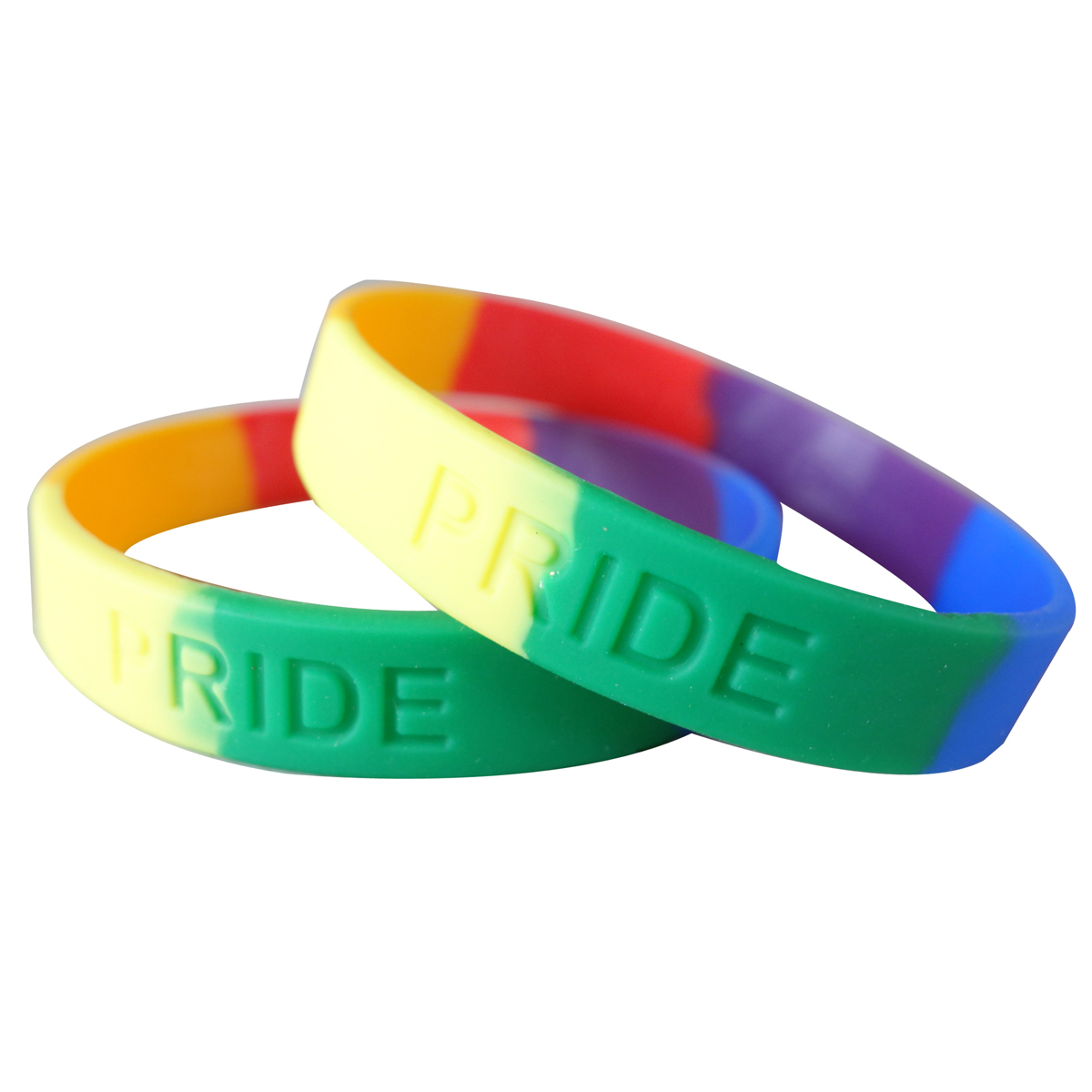 Segmented Debossed Silicone Wristbands 1