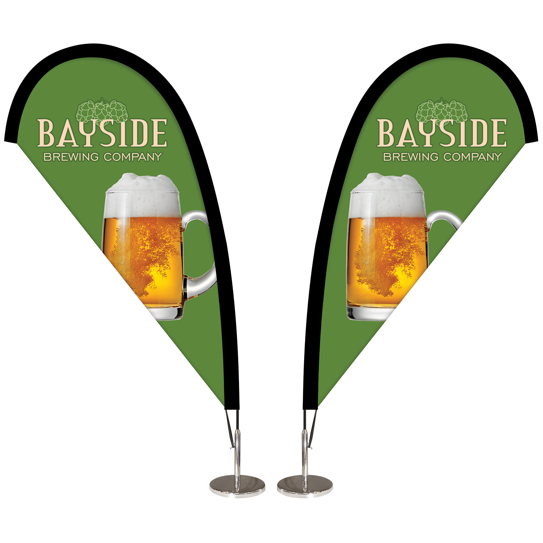 Double Sided Desktop Teardrop Banner 11