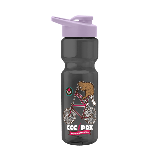 Blazer 28oz Transparent Bike Bottle w/Drink-thru Lid 229