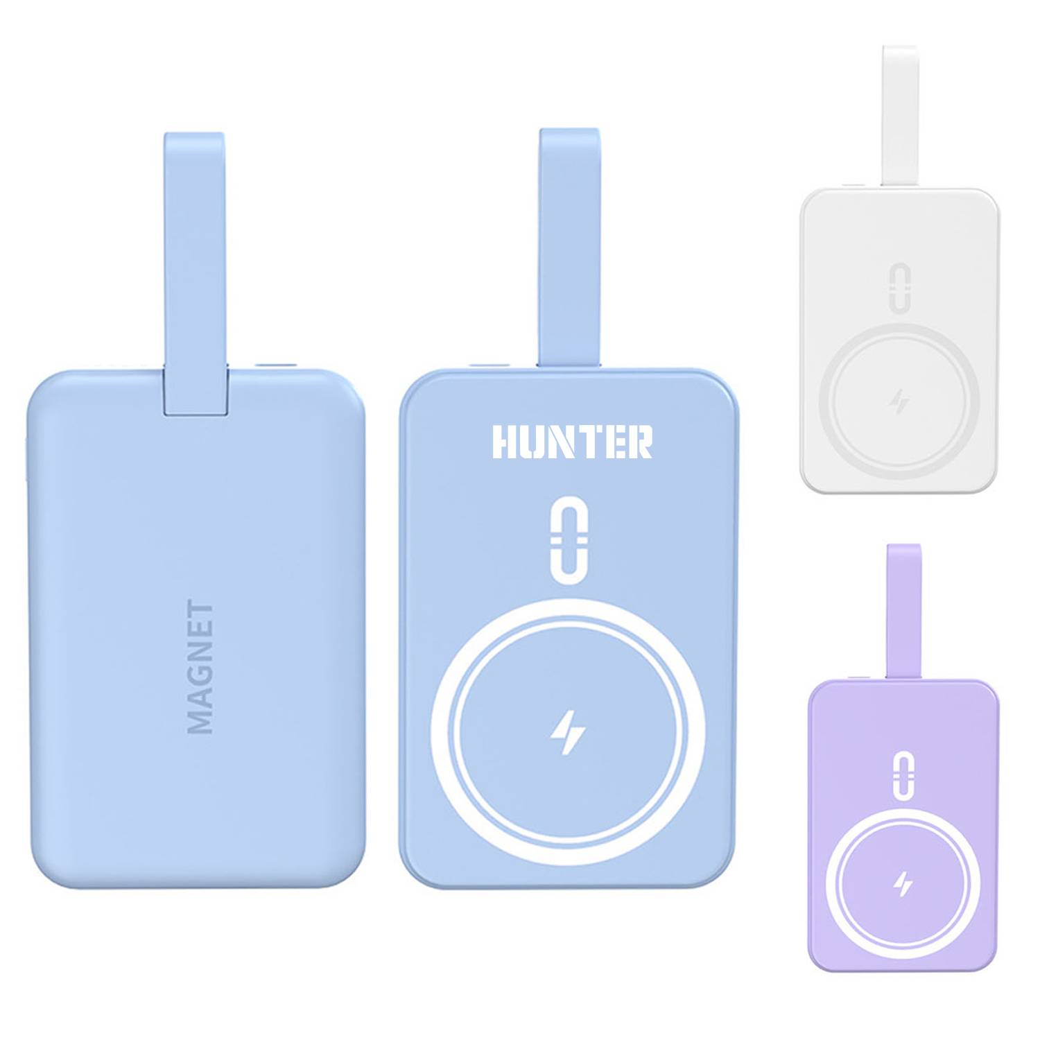 10000mA magnetic suction wireless charging bank 4