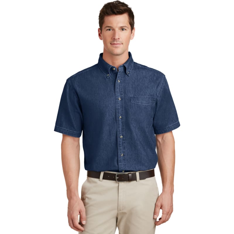 Port & Company - Short Sleeve Value Denim Shirt. 3