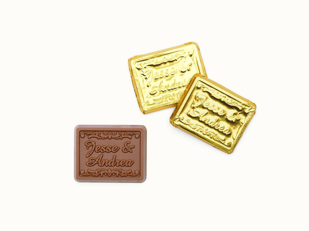 Premium Custom Foil-wrapped Chocolate Rectangle 3