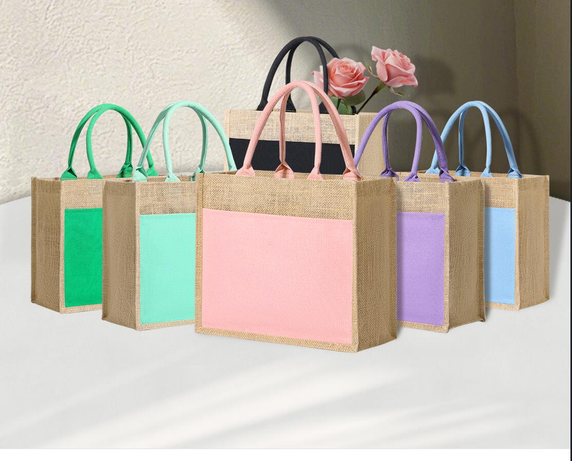 Jute Tote Bag, custom tote bag with logo imprint 1