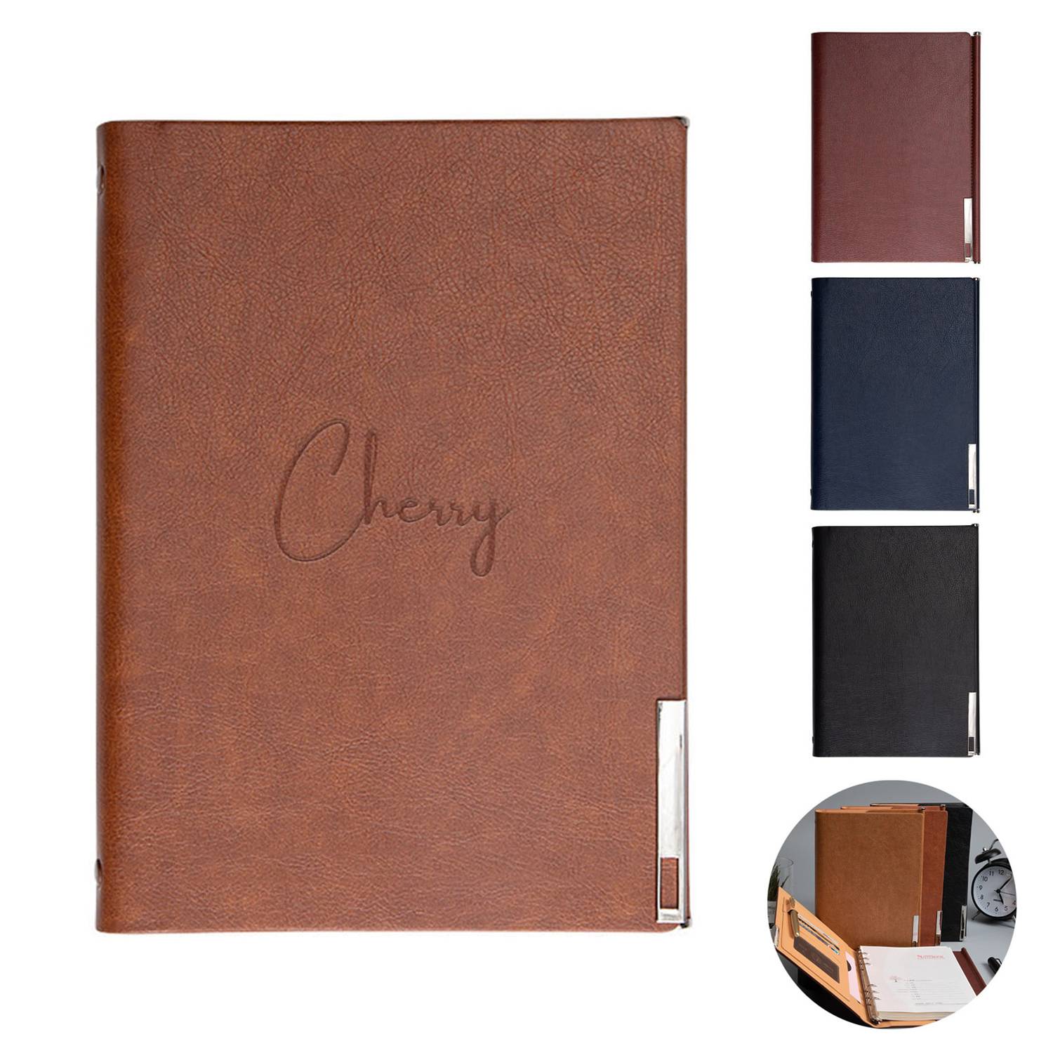Customized metal buckle notebook