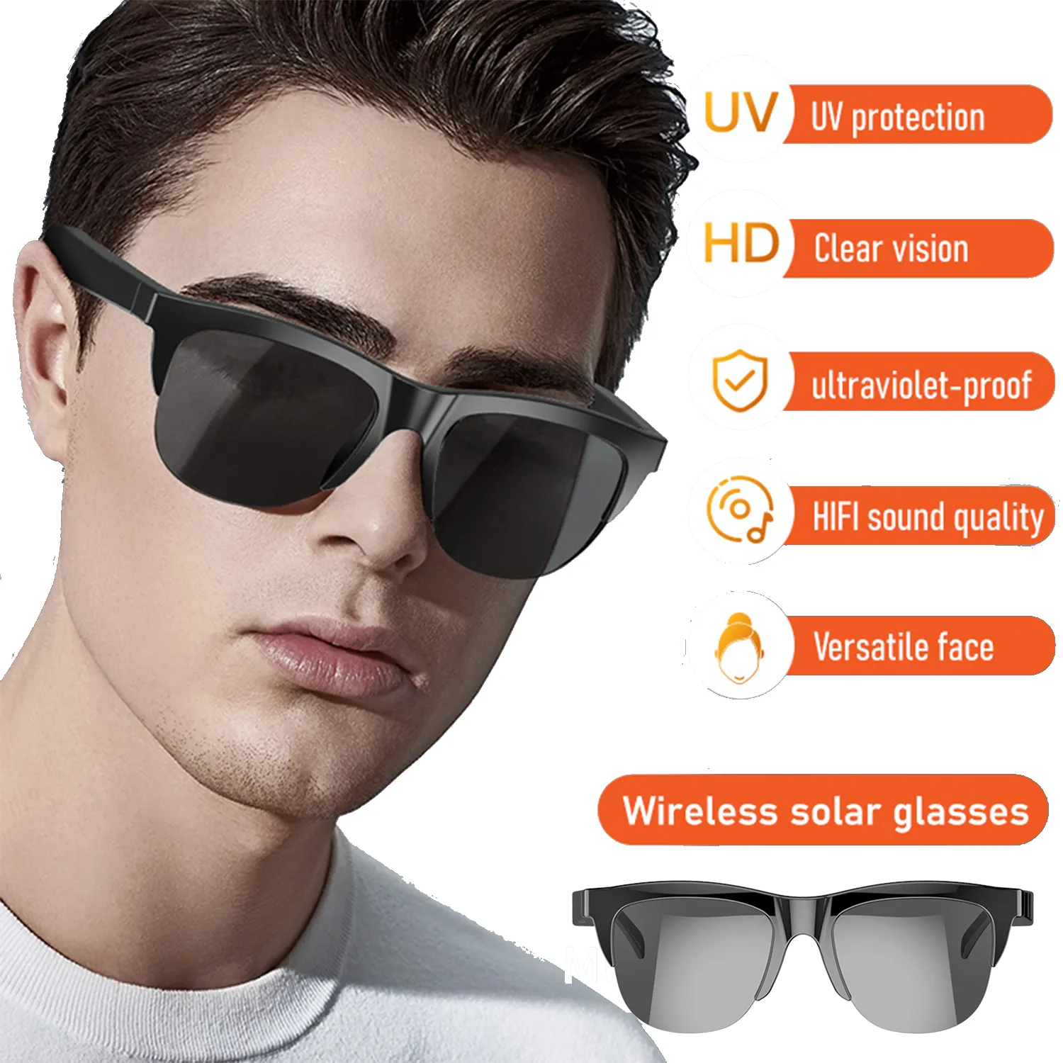 Wireless Music Talk Bluetooth Sunglasses 1