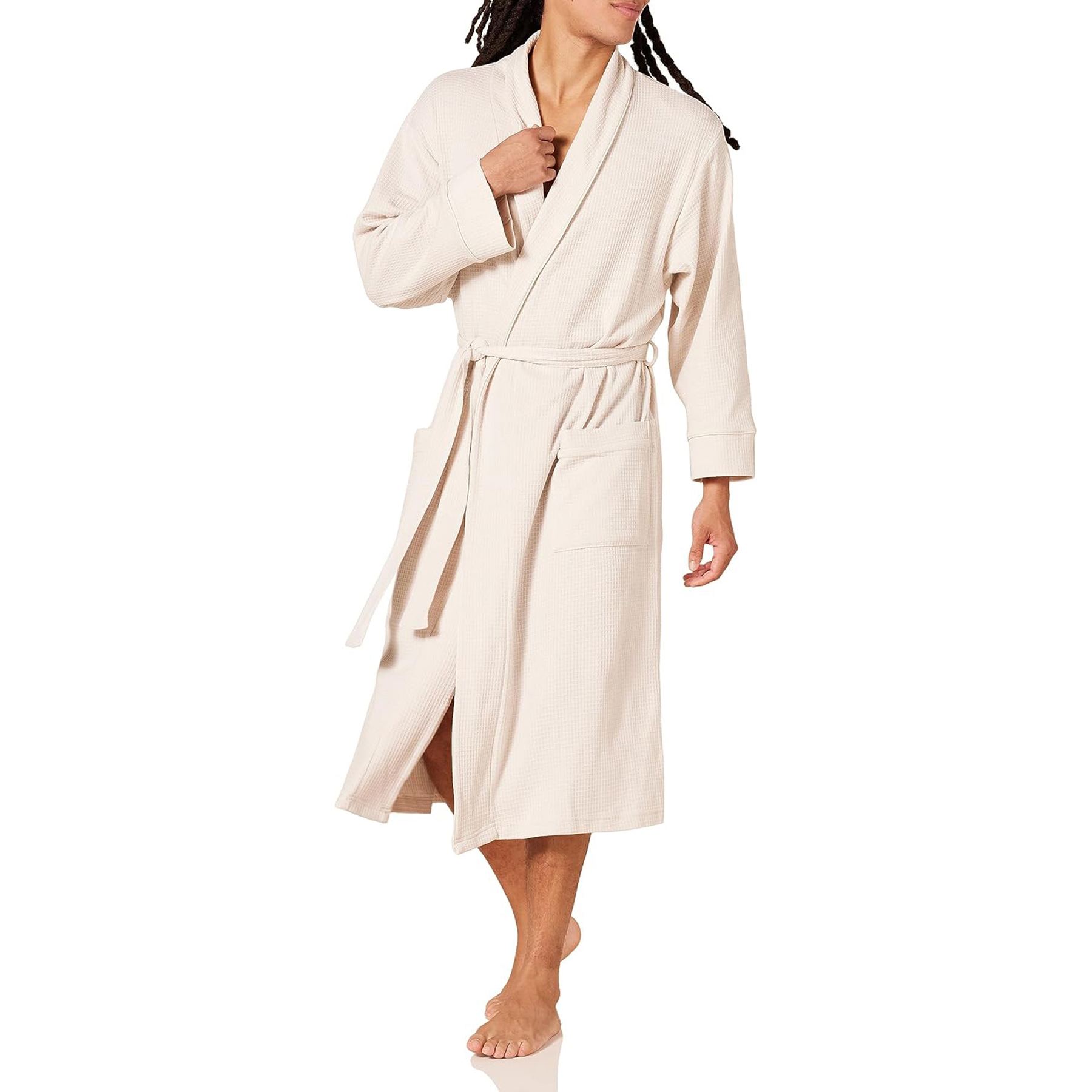 Men's Lightweight Waffle Robe 11