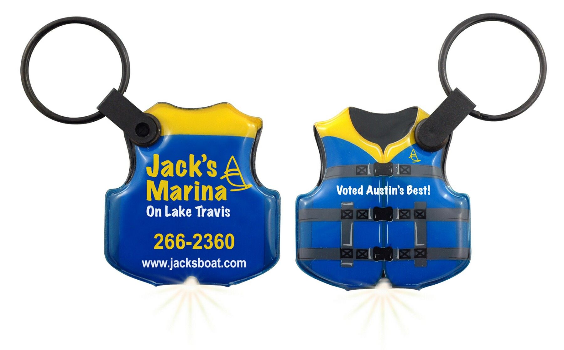 ShapeLights™ Color-A-Shape Key Ring Flashlight (Life Vest) 2