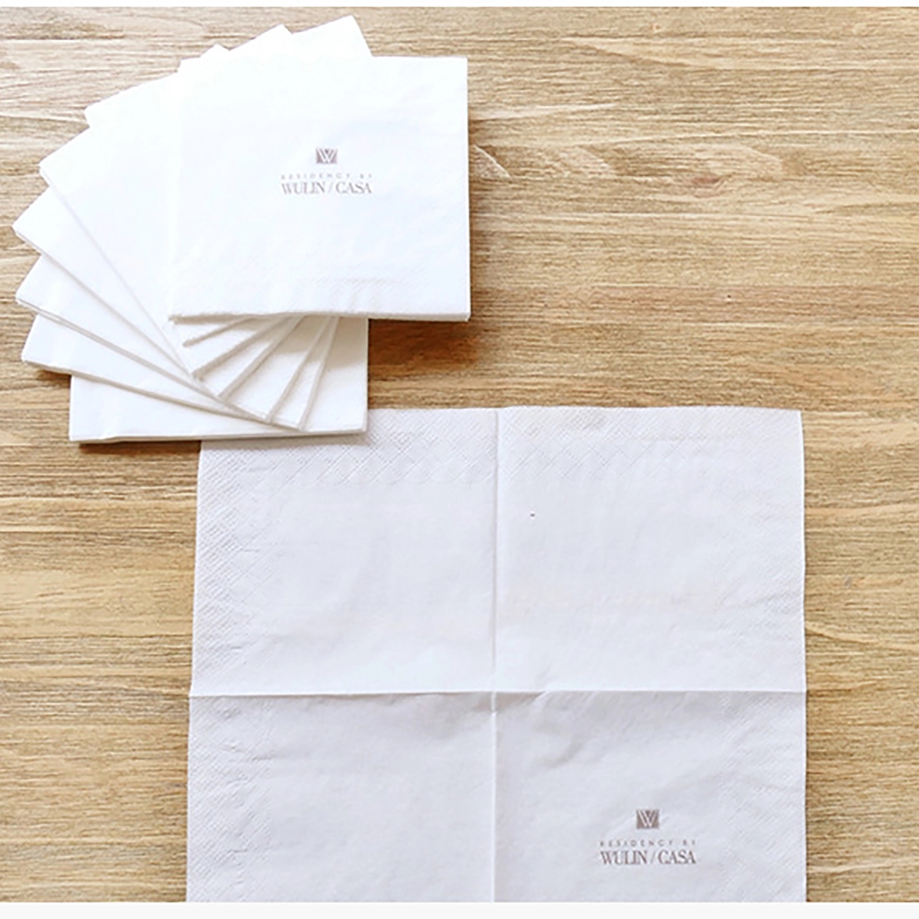 2-Ply White Cocktail Napkins 5
