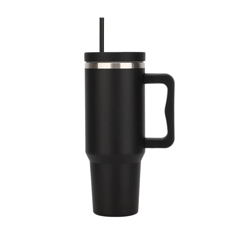 40 oz Tumbler with Handle and Straw 7