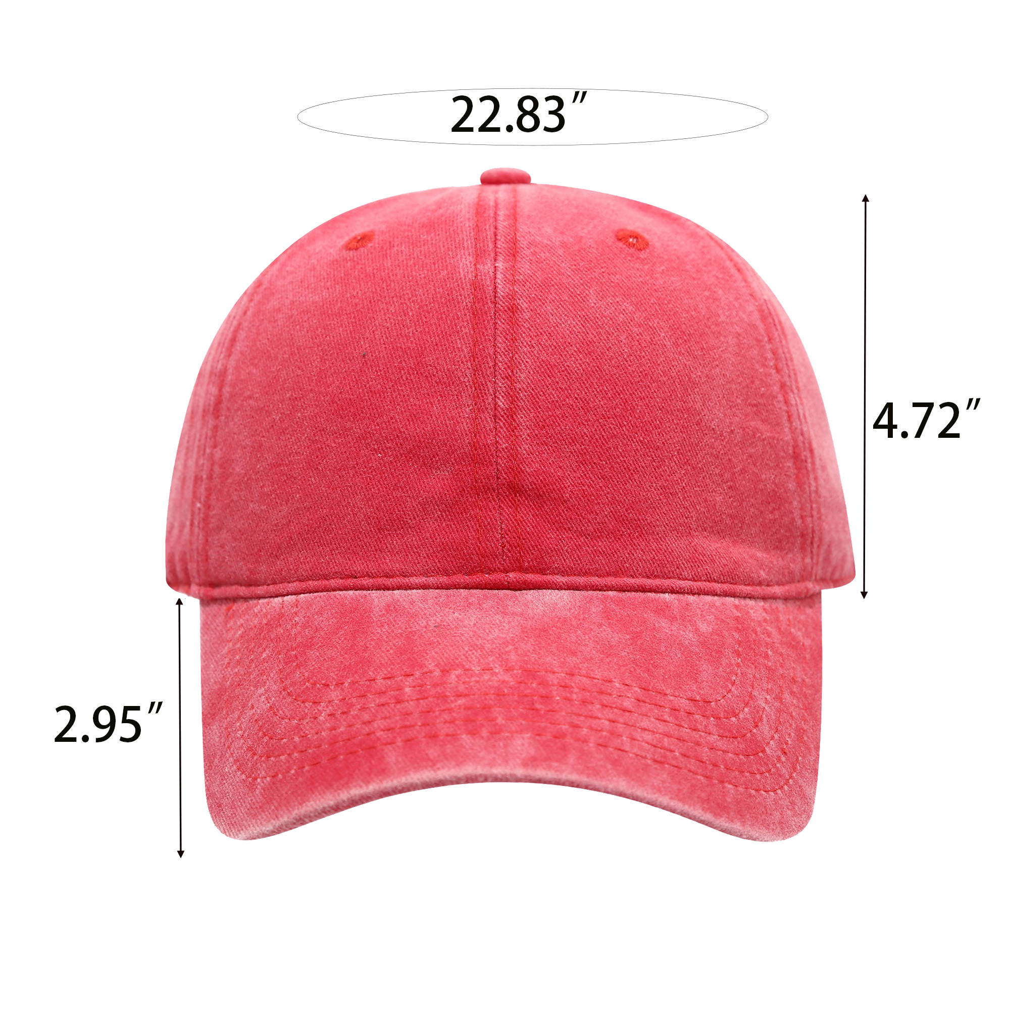 Vintage Washed Custom Logo Baseball Cap 9