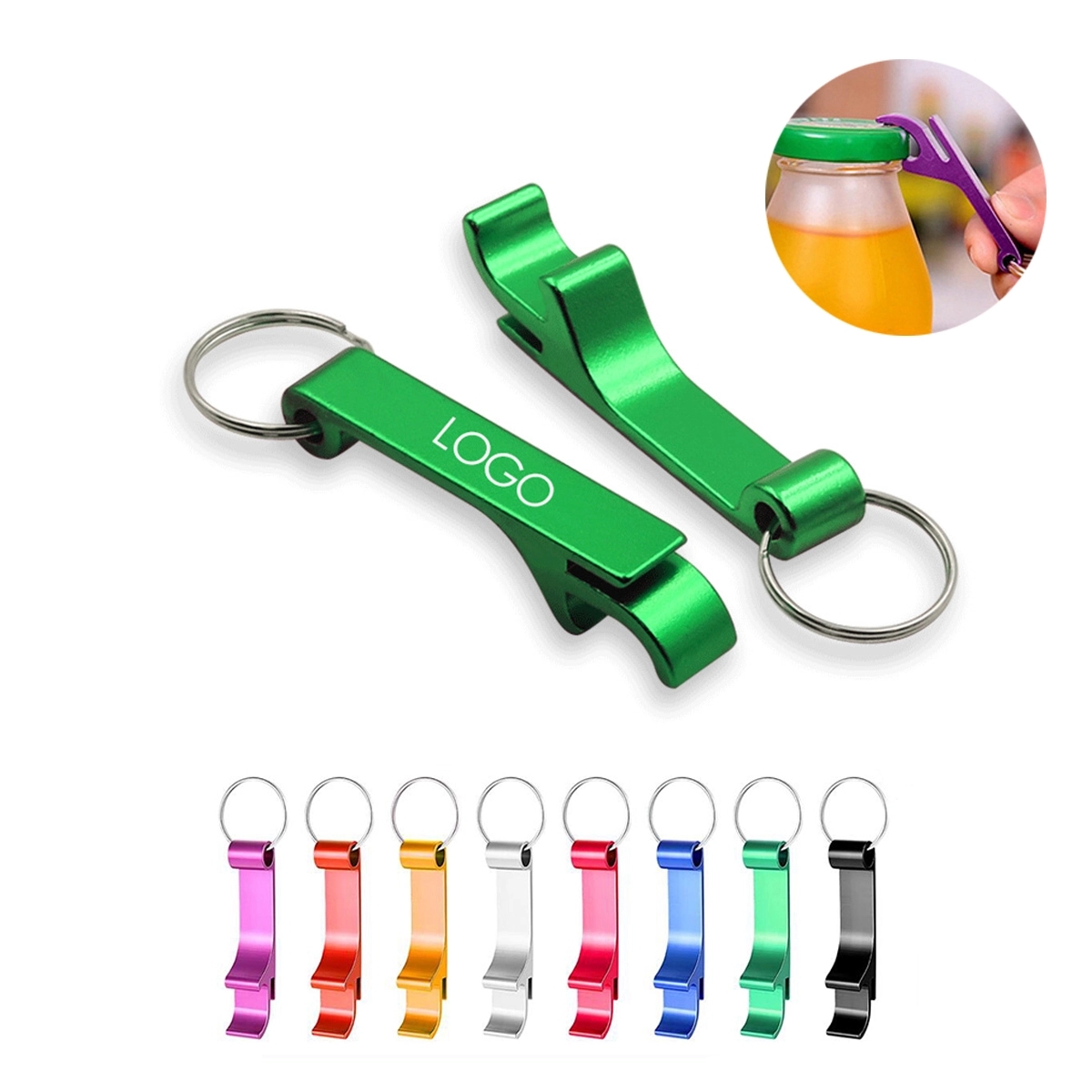Aluminum Beer Bottle Opener Keychain 1