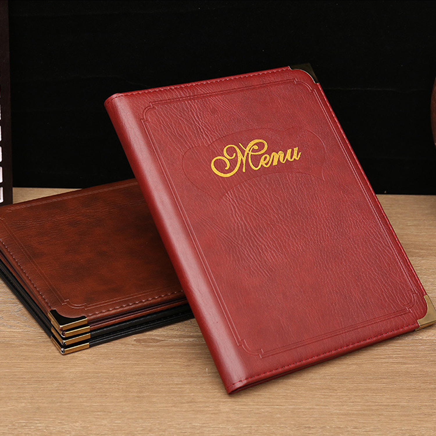 PU leather Menu Cover 8
