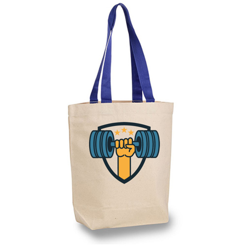 12 oz Cotton Canvas Tote Bag - 15"W x16"H x 4"D x 24"Handle 2