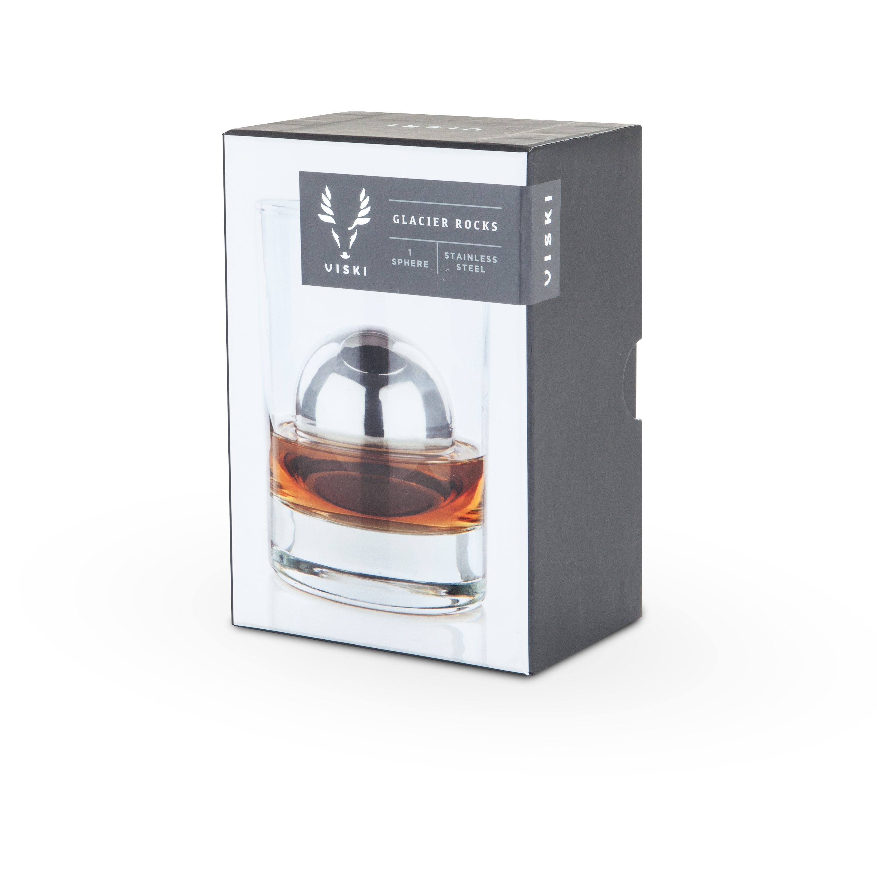 Viski® Glacier Rocks® Stainless Steel Ice Sphere 6