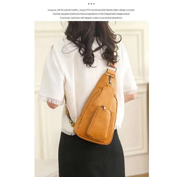 Stylish Custom Vegan Leather Sling Bag 13
