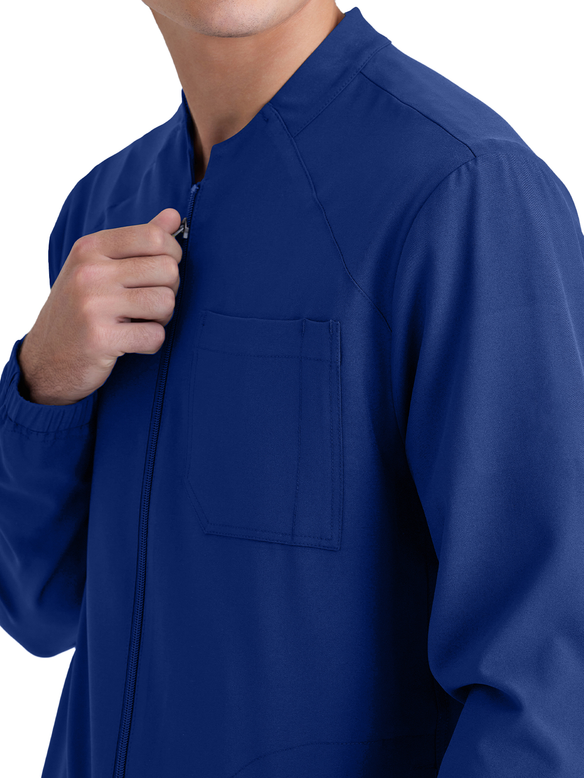 Grey's Anatomy Evolve Stretch - Men's Three-Pocket Cycle Warm Up Scrub Jacket 24