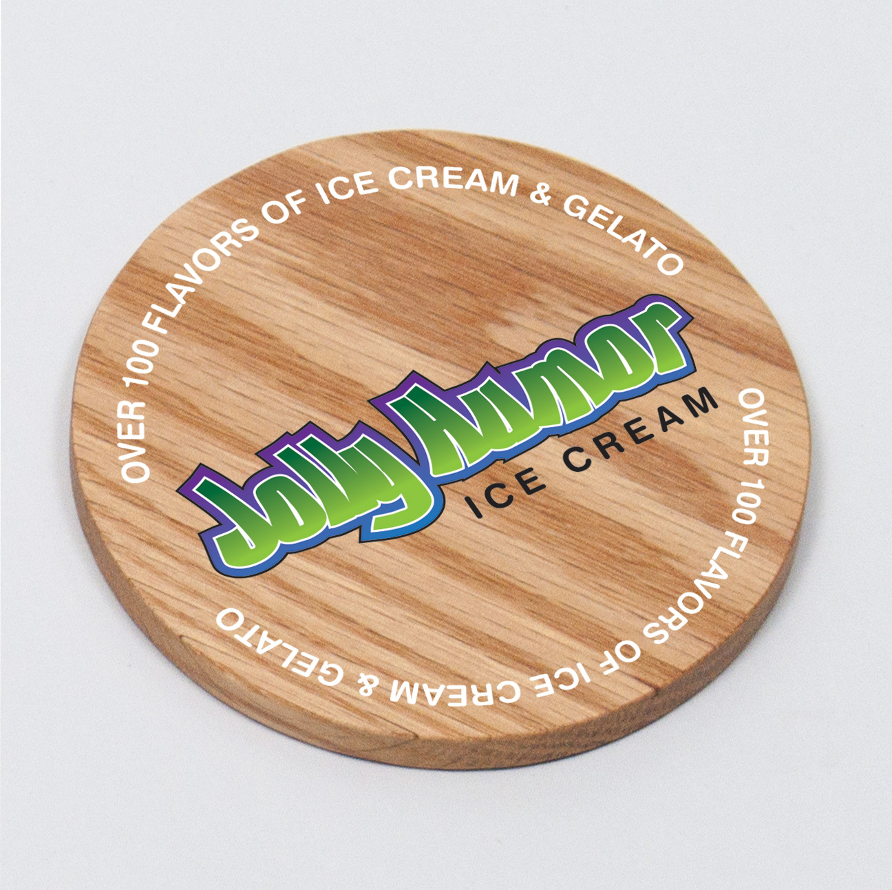 Round Wood Coaster 4"x 4"