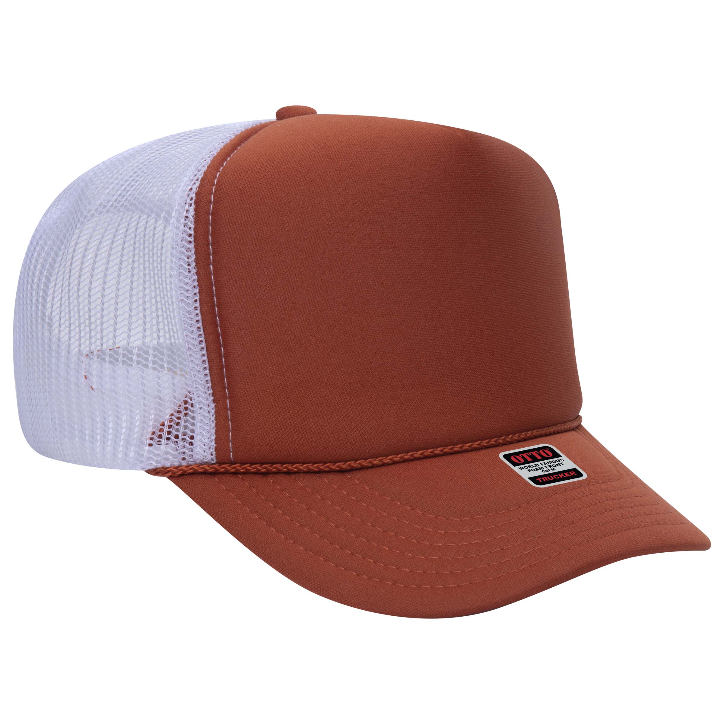 OTTO CAP® 5 Panel High Crown Mesh Back Trucker Hat 198