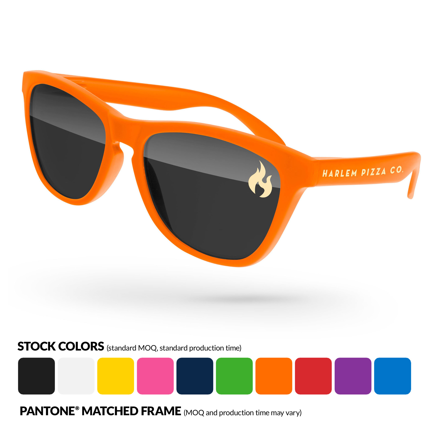 Frog Sunglasses w/ Lens & Temple Imprint 19