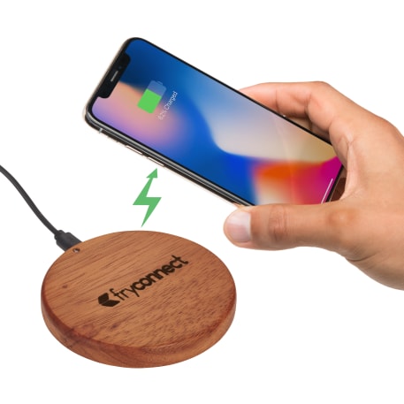 FSC® 100% Wood Wireless Charging Pad 11