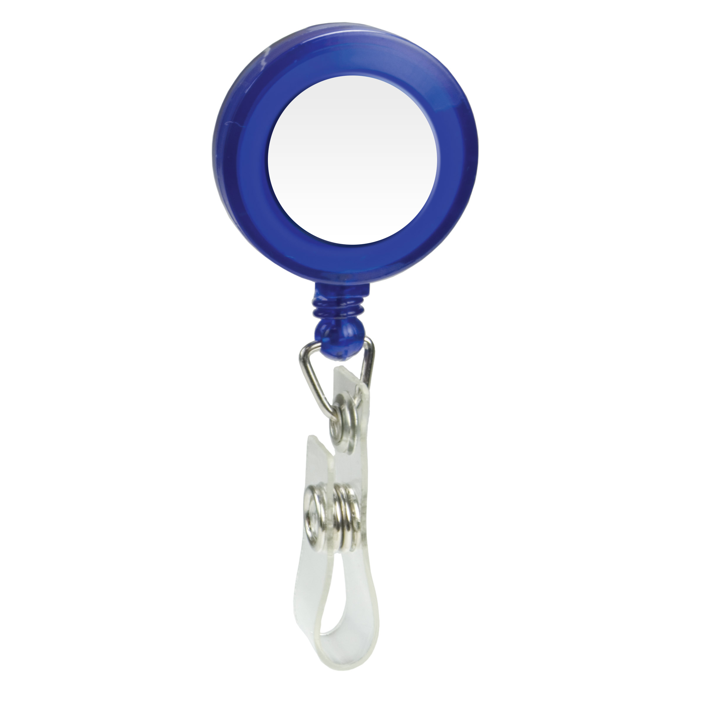 Domed Retractable Badge Holder (Round w/ Slip on Clip) 5