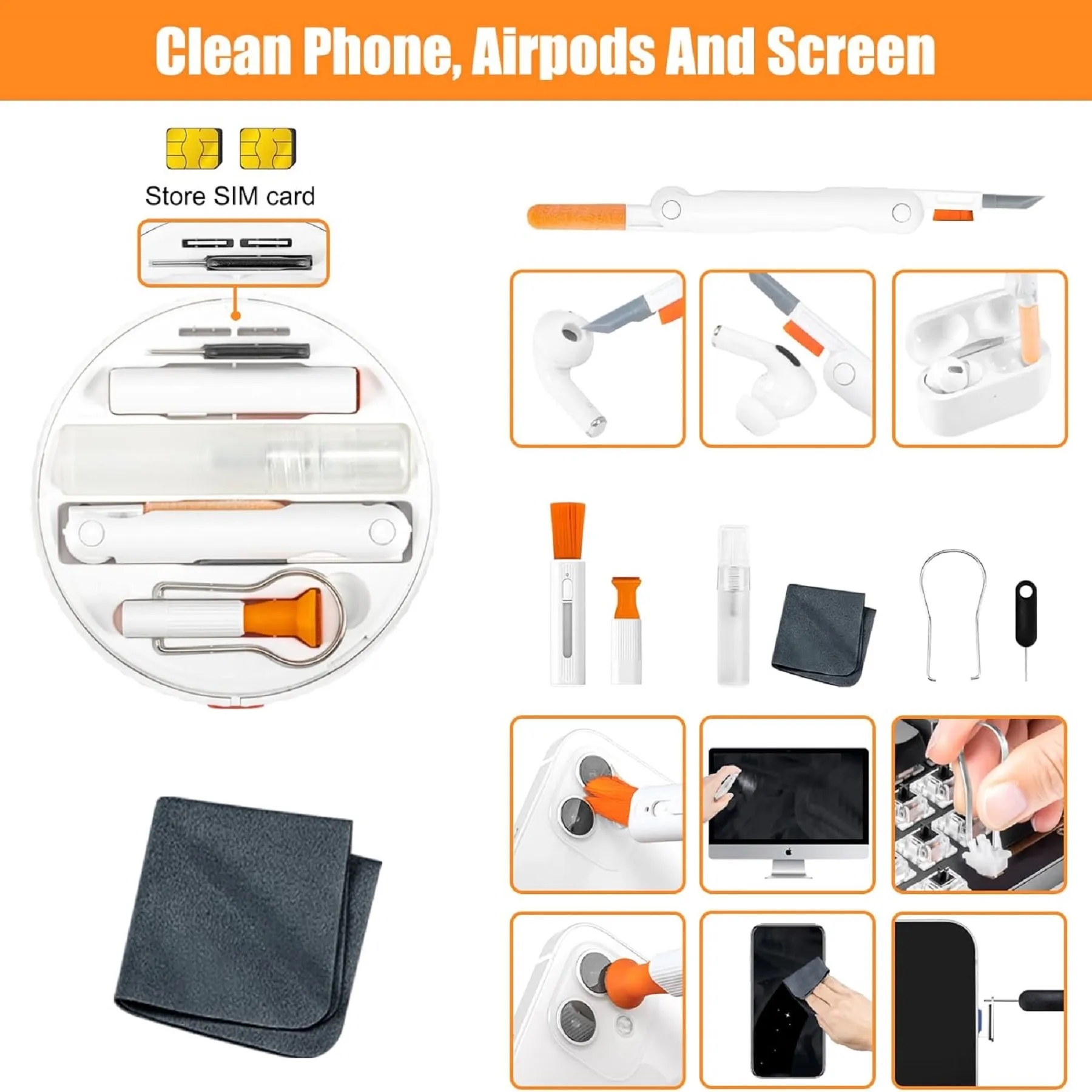 25 in 1 Rechargeable Laptop Keyboard Screen Cleaner Kit 4