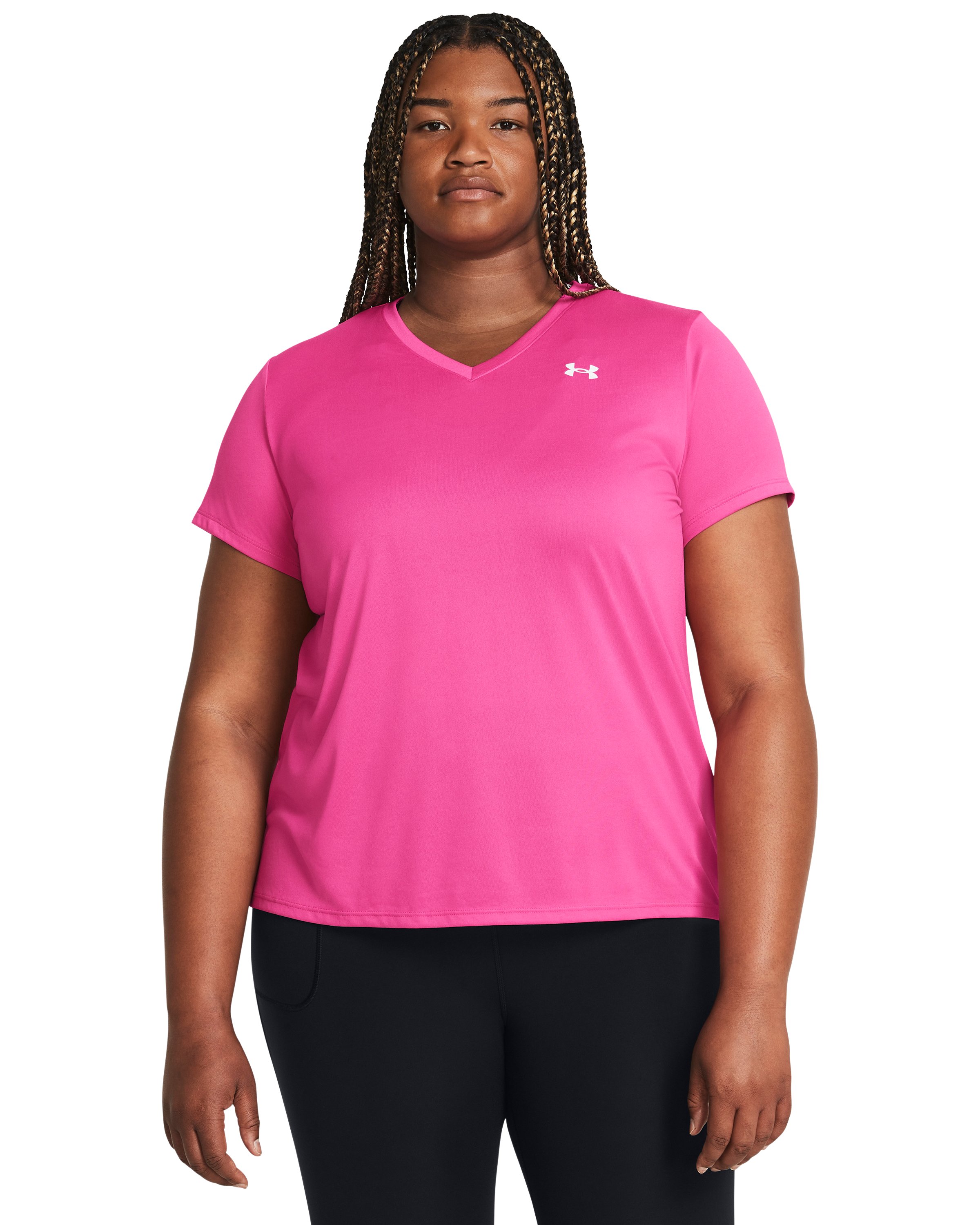 UA Tech Women's V-Neck Short Sleeve 7