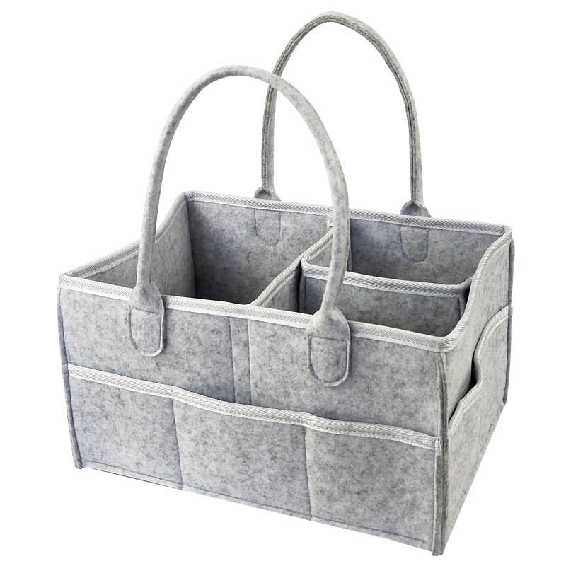 Felt Baby Diaper Caddy Organizer Tote Bag 5