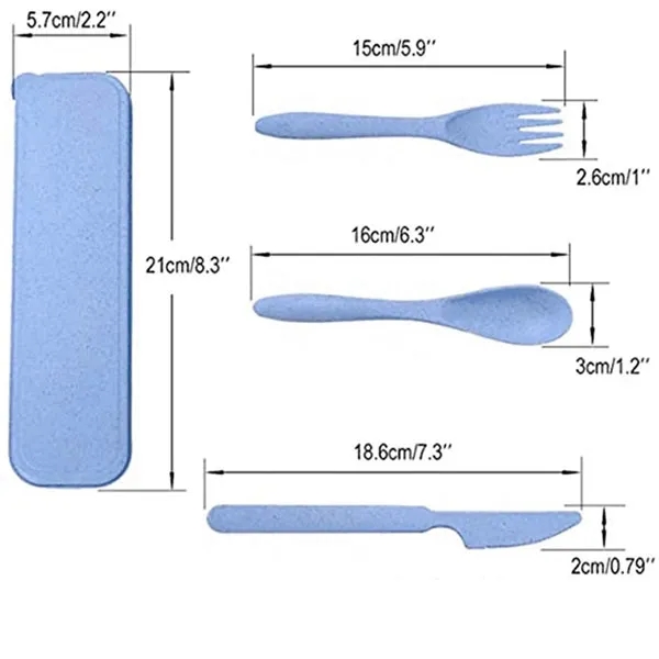 Portable Travel Utensils Set with Case 5