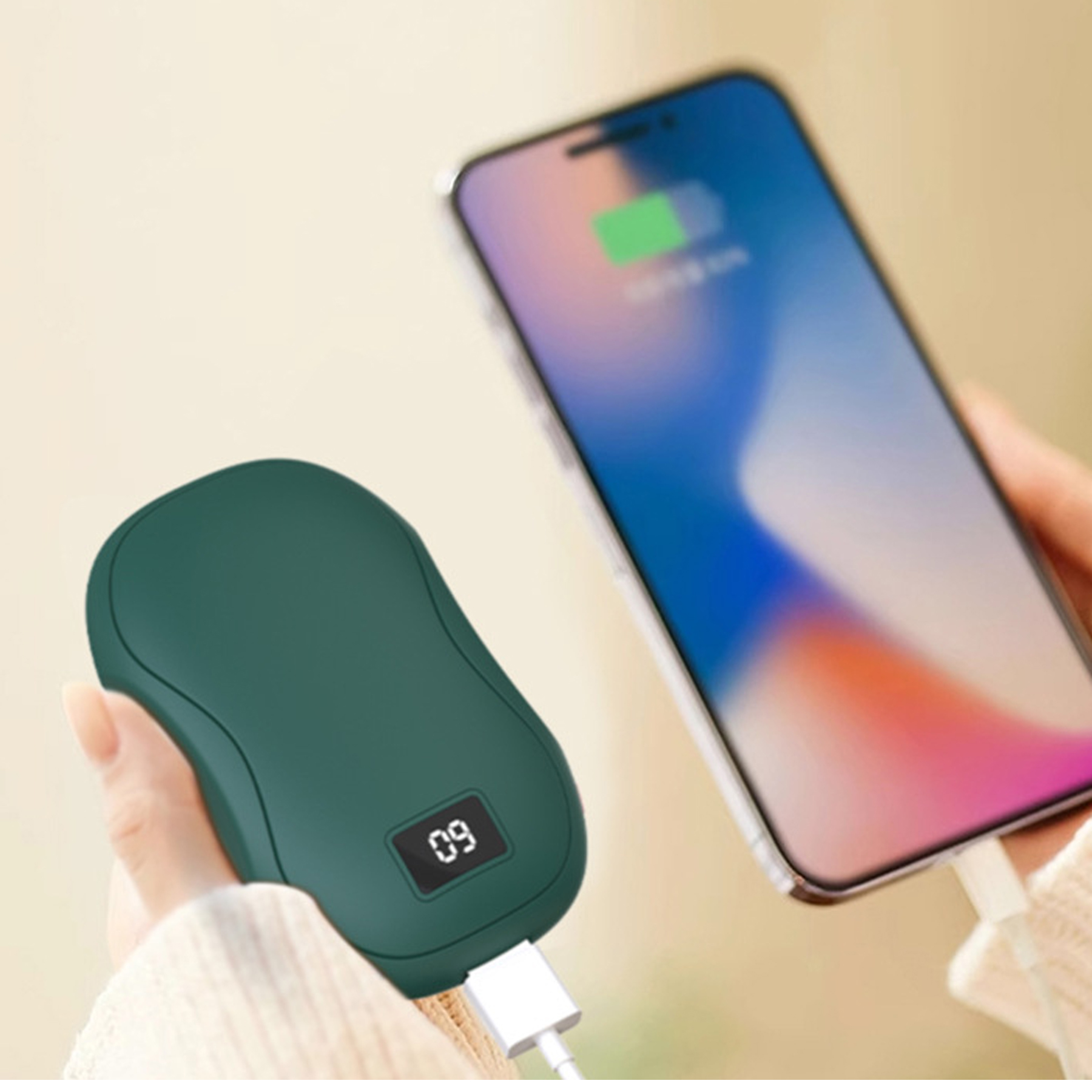 Rechargeable 4000mAh Battery Hand Warmers 1