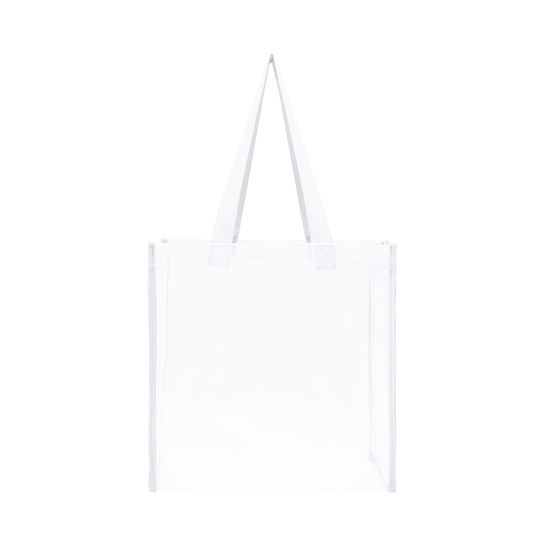 Stadium Approved Clear Transparent Pvc Tote Bag (12"X12"X6") 17