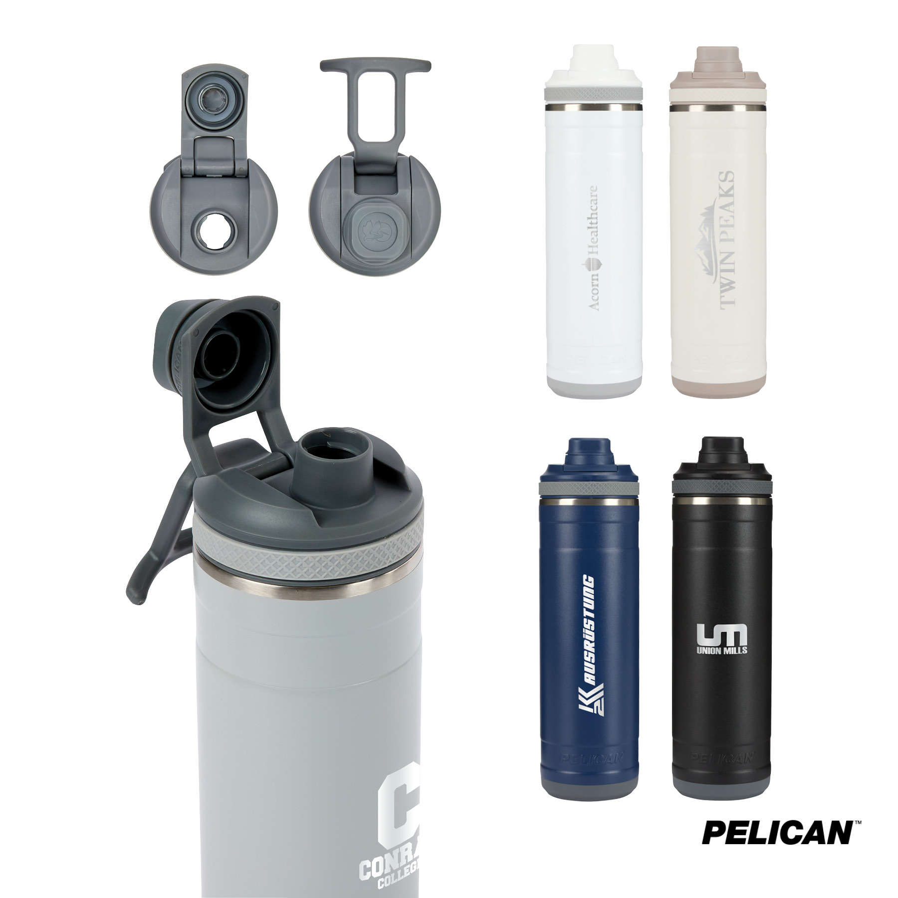Pelican Pacific™ Chug 26 oz. Recycled Double Wall Stainless Steel Water Bottle 85