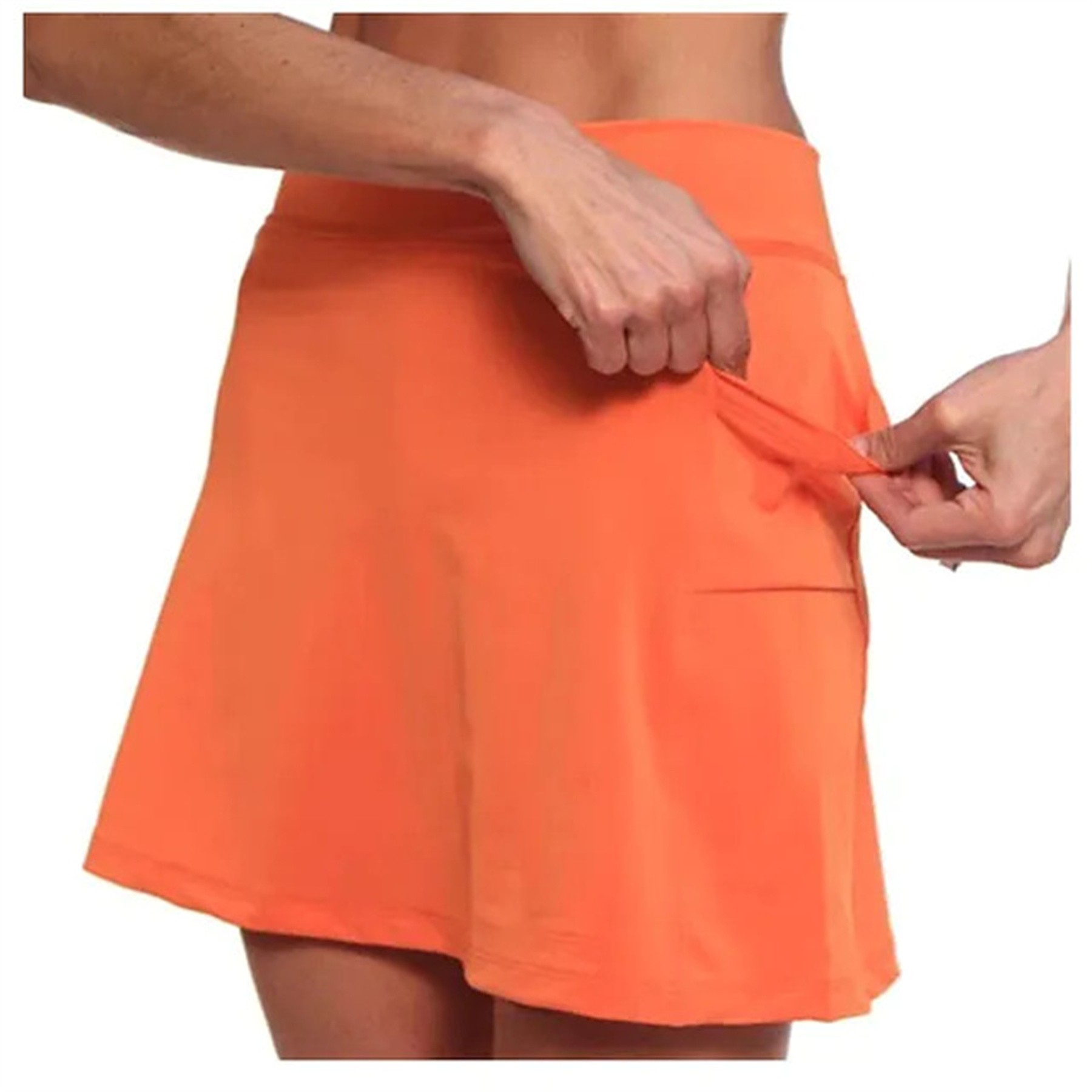 High Waist Athletic Sports Pants Skirt Casual Shorts 6