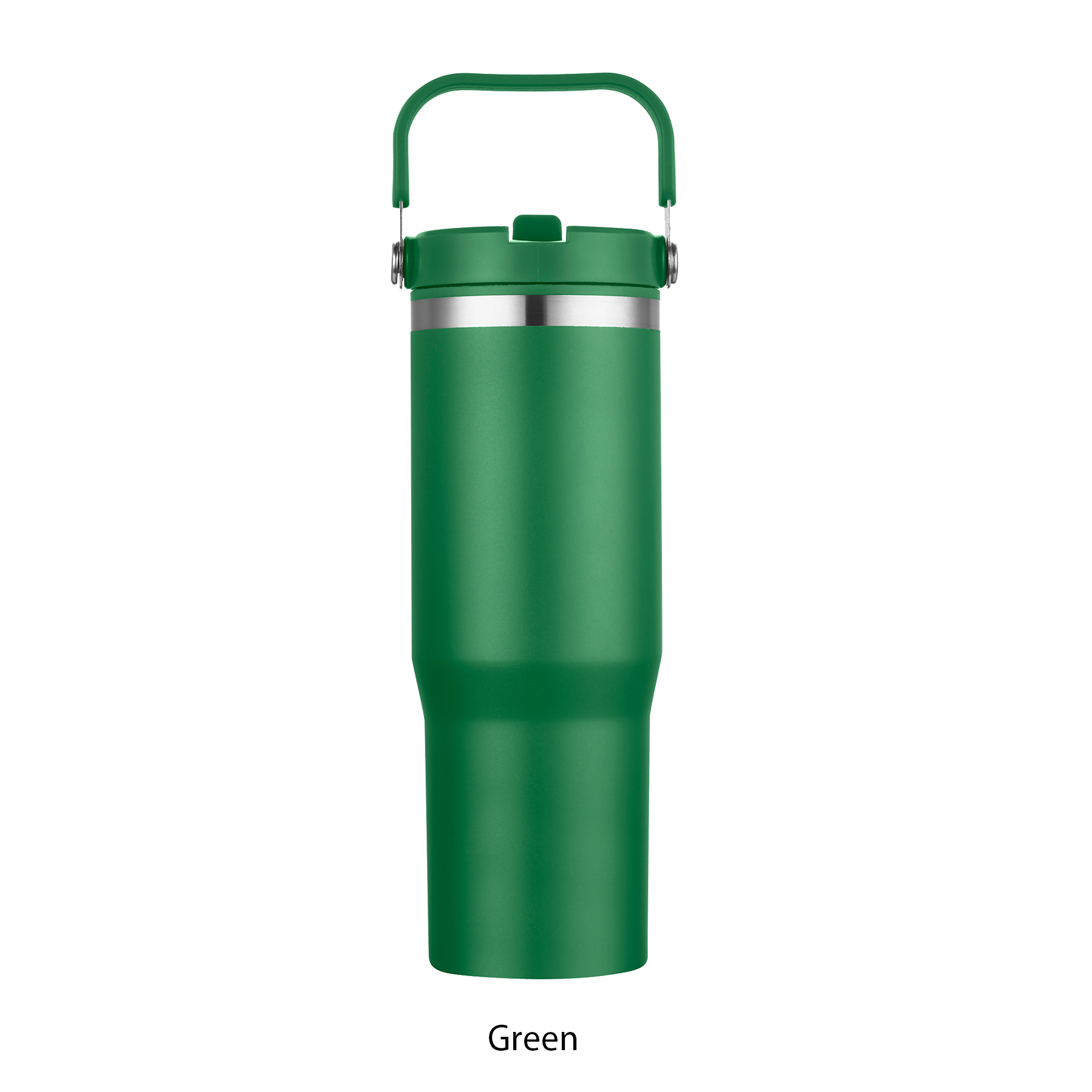30 oz. Double Wall Travel Mug with Straw Lid & Carry Handle 14
