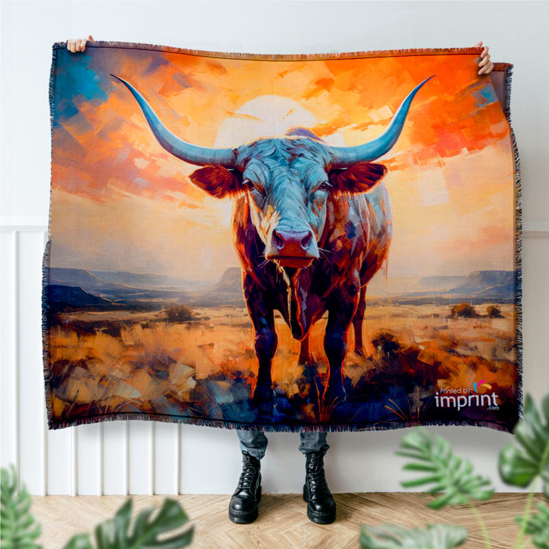 50" X 60" Custom Woven Throw Blanket 3