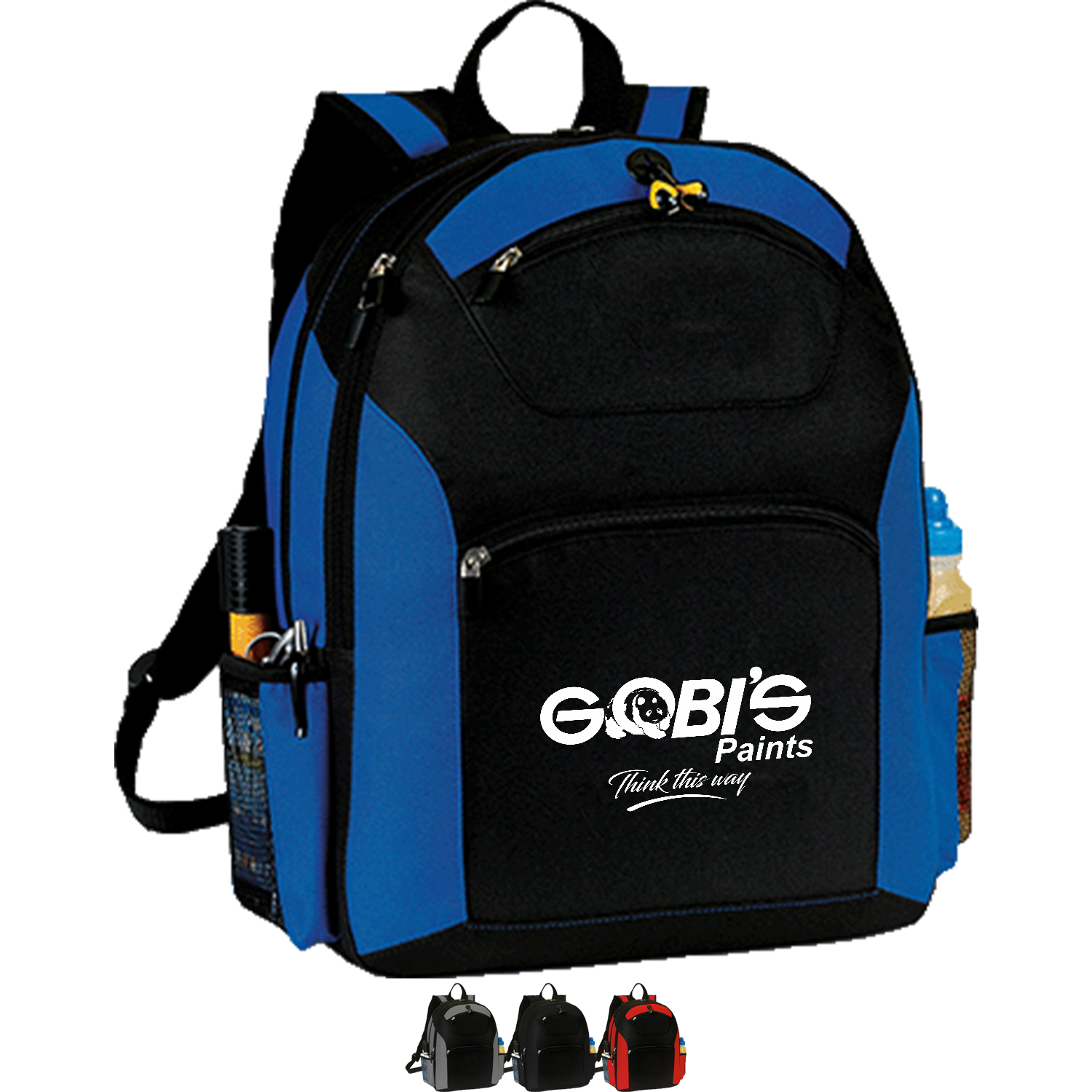 Premium TravelPro Multi-Compartment Laptop Backpack w/ Earphone Outlet (13" x 17" x 5") 1