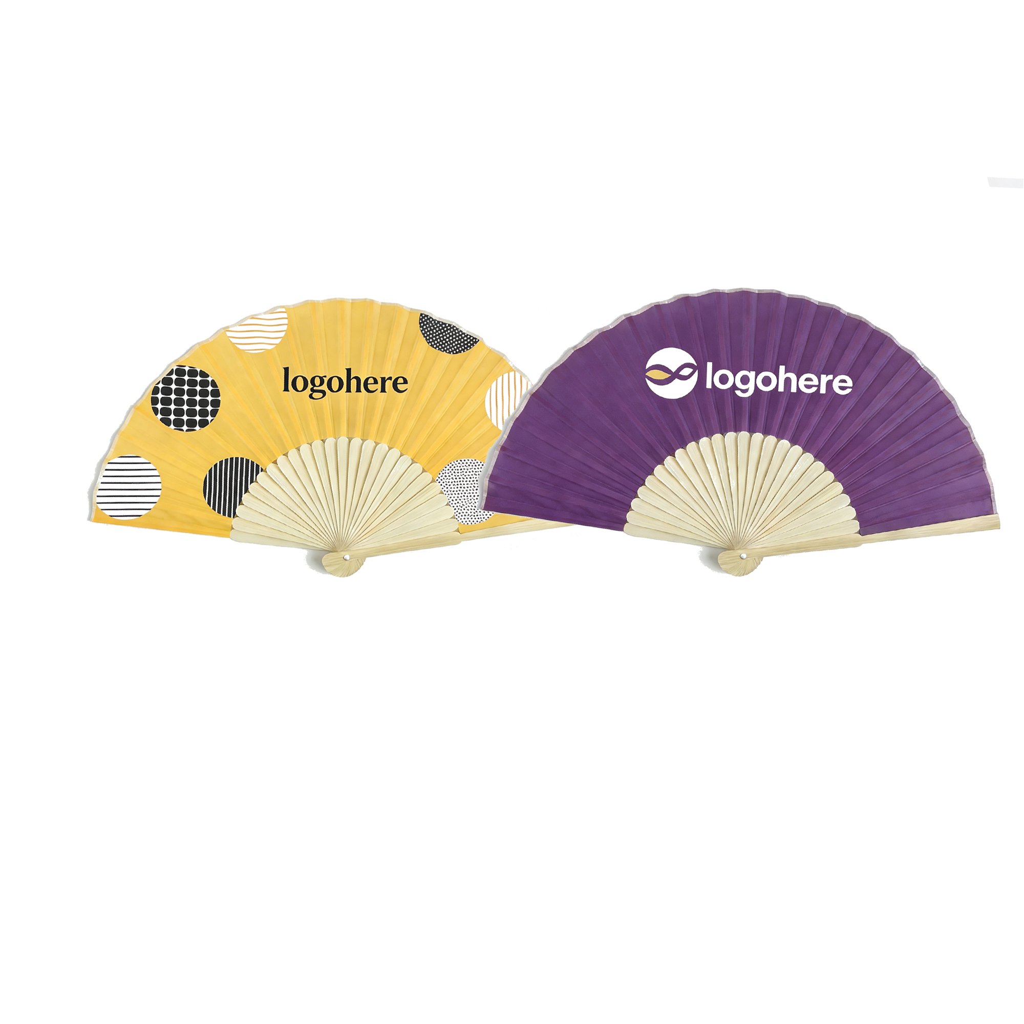 Printed Bamboo Fan 2