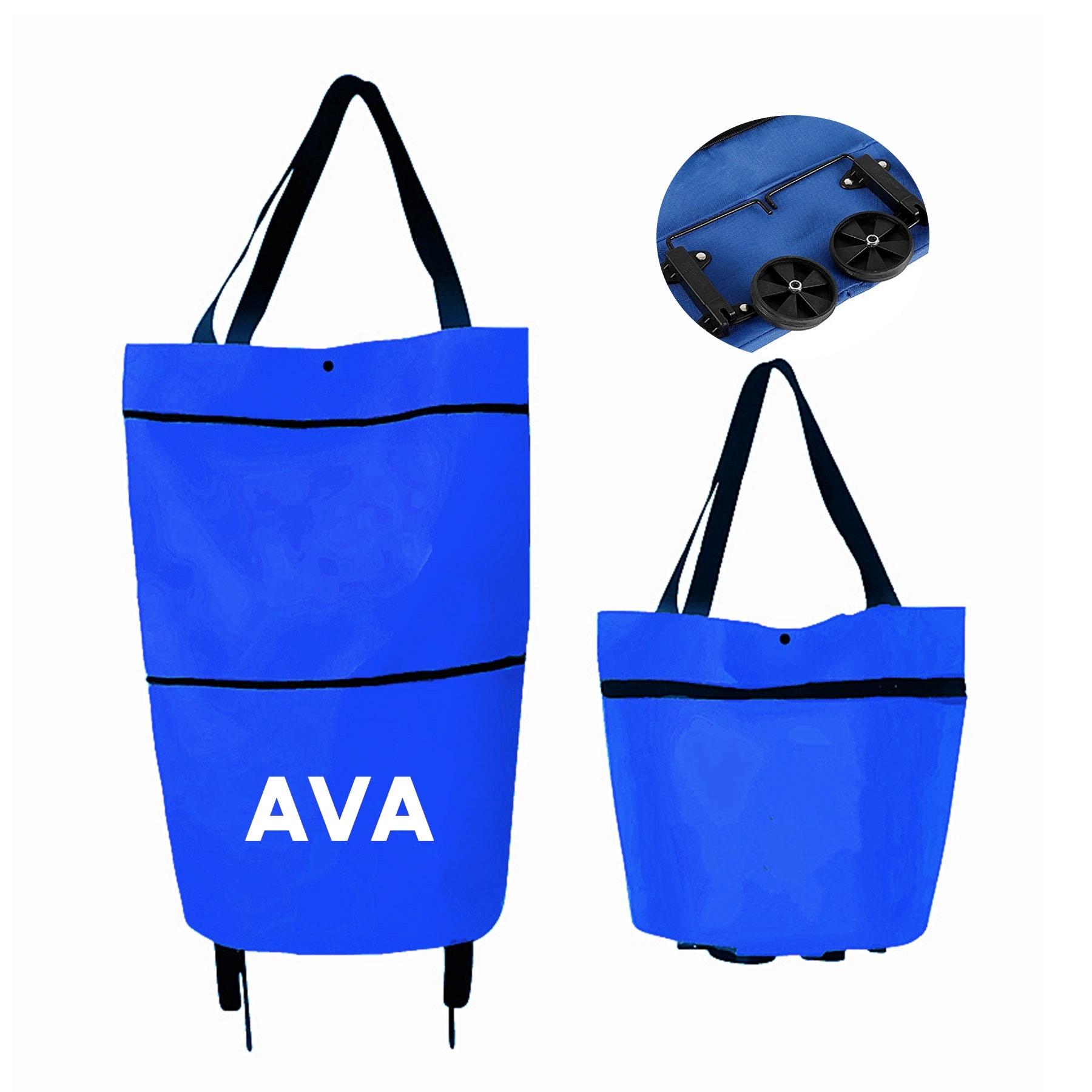 Retractable Shopping Bag w/ Wheels 4