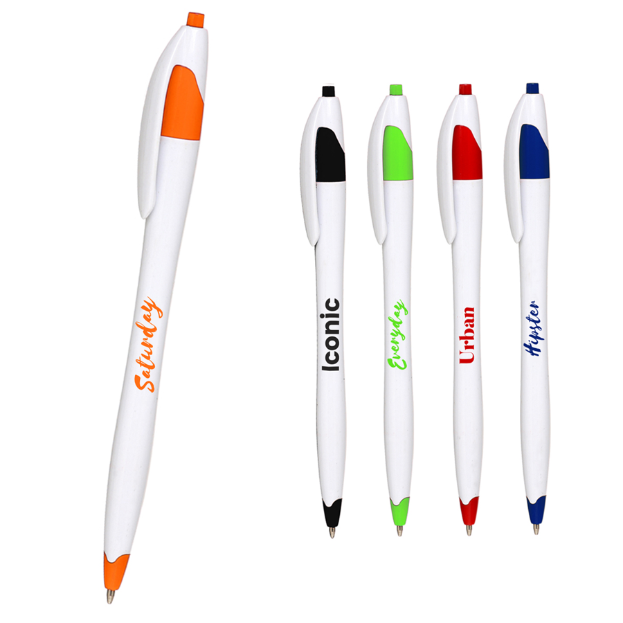 Derby Assorted Shade Ballpoint Pens 6