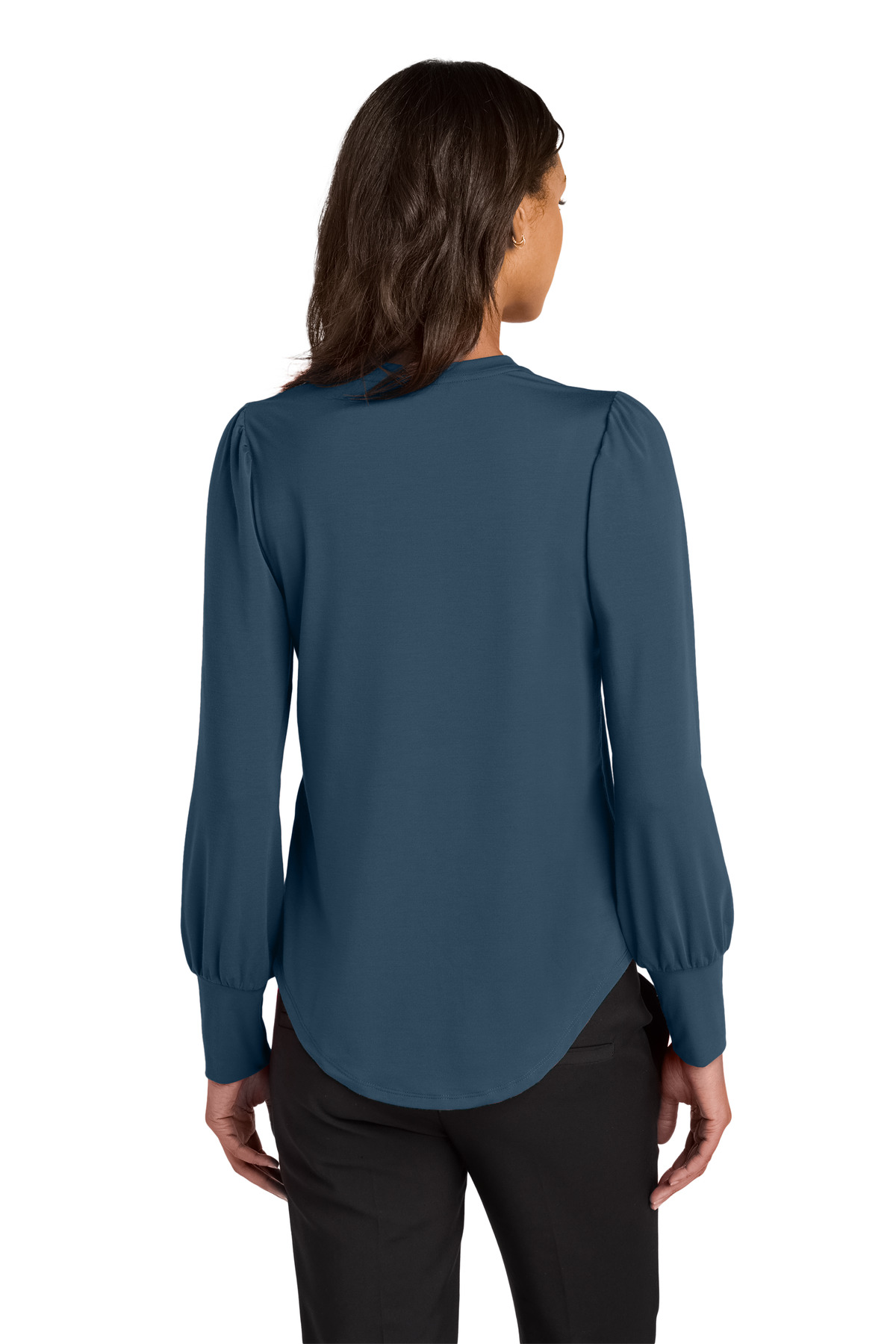 Mercer+Mettle Women's Stretch Jersey Long Sleeve Blouson Top MM1019 46