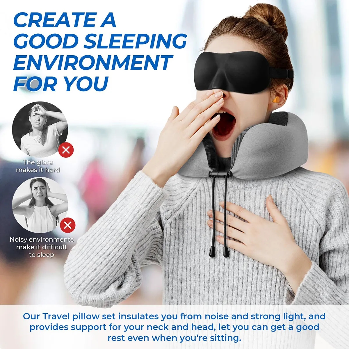 Travel Pillows with Eye Mask for Sleeping Airplane 4